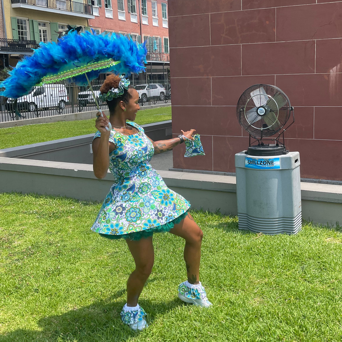 Misting Fans with Cooler Bases